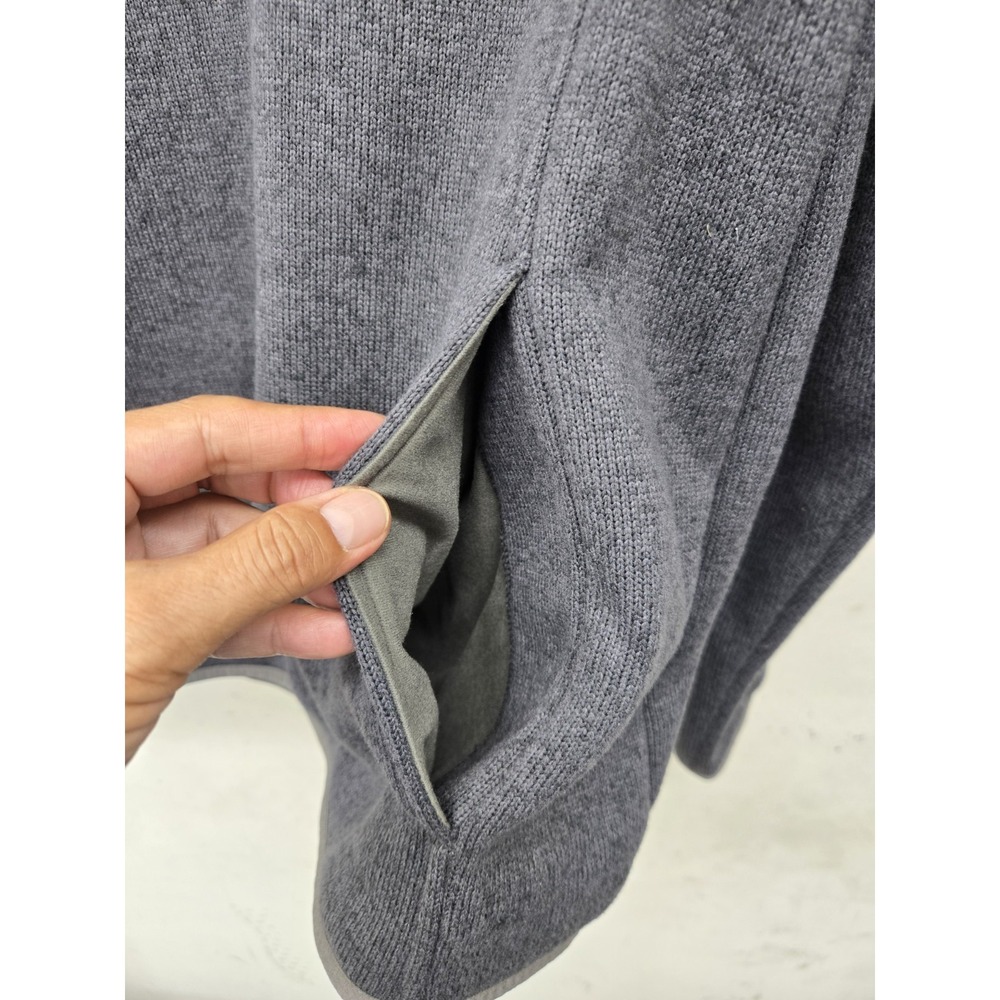 LL Bean Men's Sweater Fleece Pullover Charcoal Size L Slightly Fitted - Picture 4 of 13